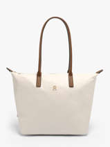 Schoudertas Popette Nylon Tommy hilfiger Wit popette AW17711