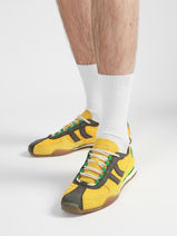 Sneakers Uit Leder Coolway Geel men 8633808-vue-porte