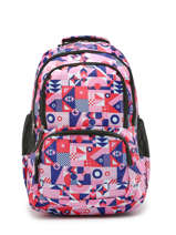 Rugzak 2 Compartimenten Met 15" Laptopvak Miniprix Roze fac 52871