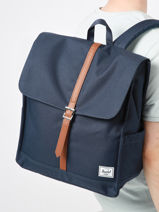 Rugzak 1 Compartiment Met 13" Laptopvak Herschel Blauw classics 55783-vue-porte