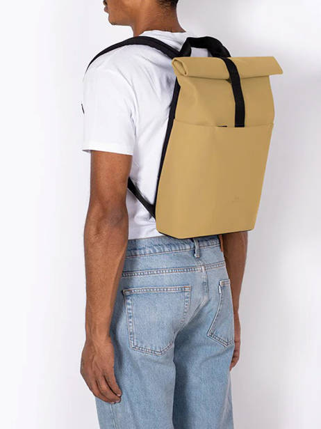 Rugzak Hajo Mini 1 Compartiment Ucon acrobatics Geel backpack HAJOMINI ander zicht 1