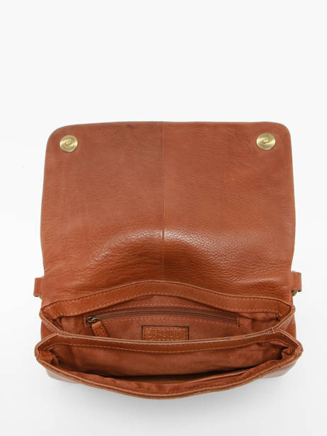 Cross Body Tas Boston Leder Basilic pepper Bruin boston BBOS02 ander zicht 3