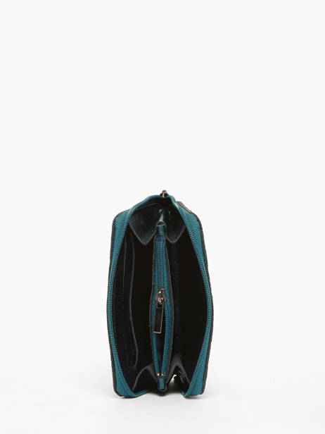 Portemonnee Leder Etincelle Irisée Etrier Blauw etincelle irisee 74701 ander zicht 1