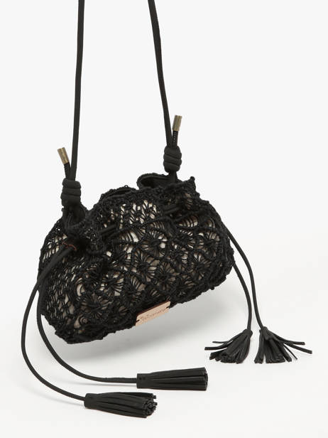 Cross Body Tas Tanaisie Uit Gevlochten Jute Woomen Zwart tanaisie WTAN06 ander zicht 2