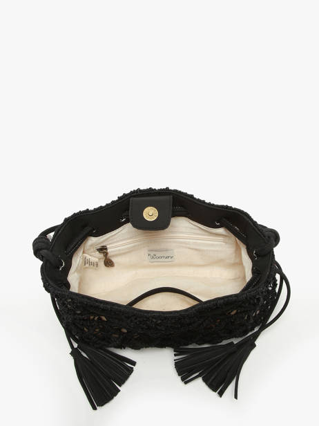 Cross Body Tas Tanaisie Uit Gevlochten Jute Woomen Zwart tanaisie WTAN06 ander zicht 3