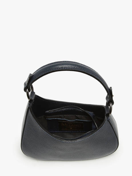 Cross Body Tas Caviar Leder Milano Blauw caviar CA23118 ander zicht 3
