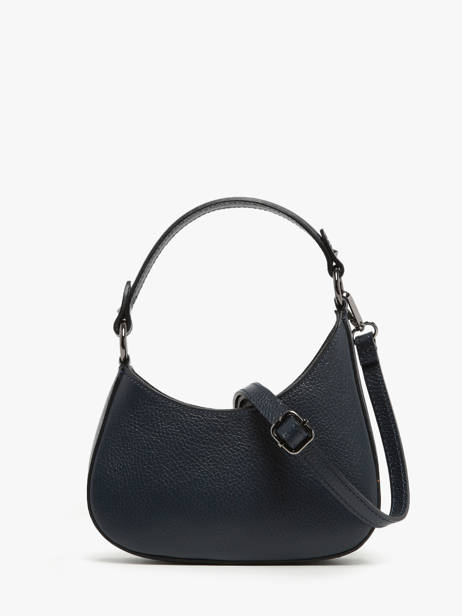 Cross Body Tas Caviar Leder Milano Blauw caviar CA23118 ander zicht 4