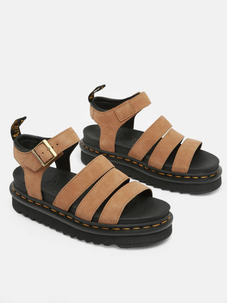 Sandalen Blaire Uit Leder Dr martens Bruin women 31735439 ander zicht 3