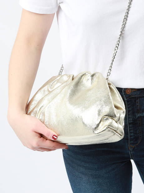 Cross Body Tas Nine Leder Milano Goud nine NI23112 ander zicht 1