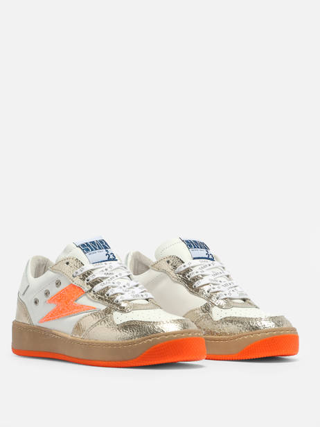 Sneakers Nune Uit Leder Semerdjian Oranje women NUN11554 ander zicht 3