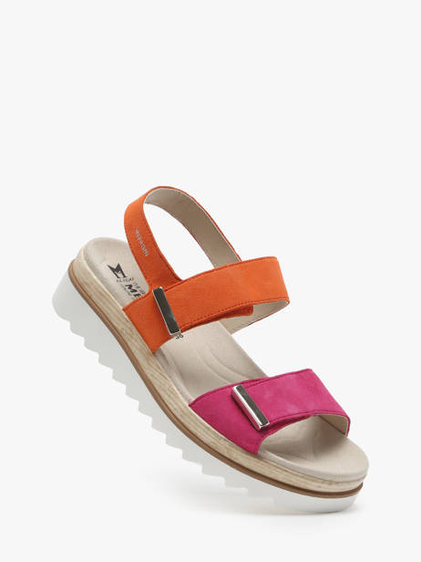 Velcro Sandalen Dominica Uit Leder Mephisto Roze women P5142376 ander zicht 1