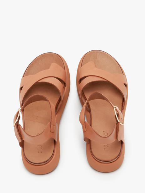 Sandalen Uit Leder Inuovo Groen accessoires A96002 ander zicht 3
