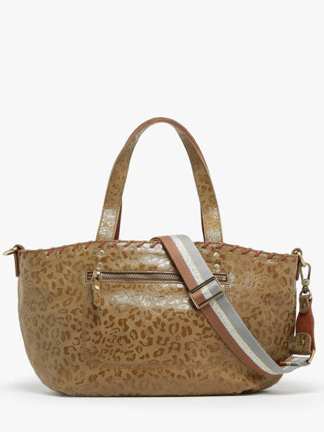 Schoudertas Vintage Leder Mila louise Groen vintage 3764GP ander zicht 4