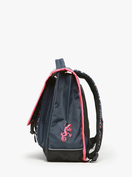 Boekentas Kind 2 Compartimenten Cameleon Roze actual BAS-CA35 ander zicht 2