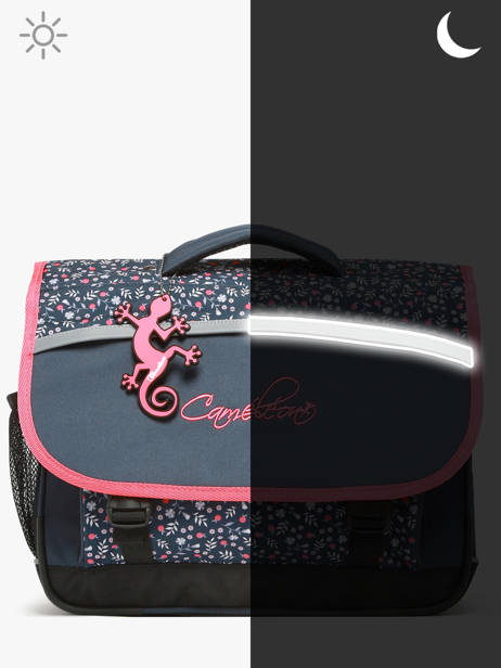Boekentas Kind 2 Compartimenten Cameleon Roze actual BAS-CA35 ander zicht 7