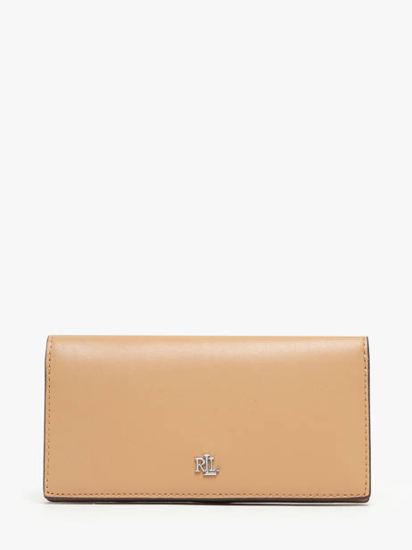 Slim Marcy Portefeuille Leder Lauren ralph lauren Beige dryden 32935939