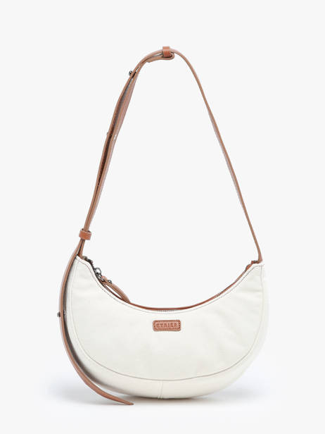 Schoudertas S Sosoomao Katoen En Leder Etrier Bruin sosoomao coton ECSC057S