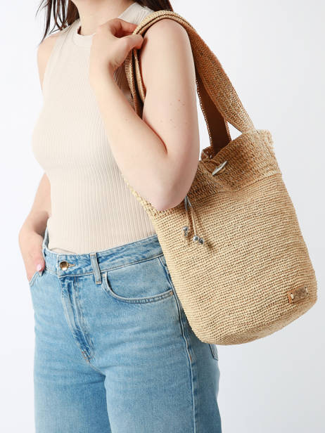 Handtas L'atelier Du Crochet Raphia Le voyage en panier Wit l'atelier du crochet AM772 ander zicht 1