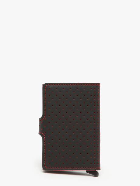 Kaarthouder Perforated Leder Secrid Zwart perforated MPF ander zicht 3