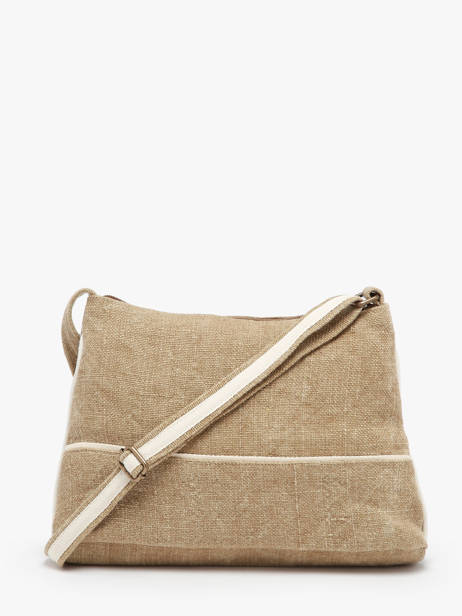Cross Body Tas Naturel Le voyage en panier Beige naturel PM808 ander zicht 4