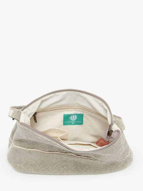 Cross Body Tas Naturel Le voyage en panier Beige naturel PM808 ander zicht 3
