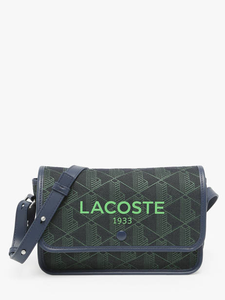 Schoudertas Heritage Monogramme Katoen Lacoste Blauw heritage monogramme NF4513HK