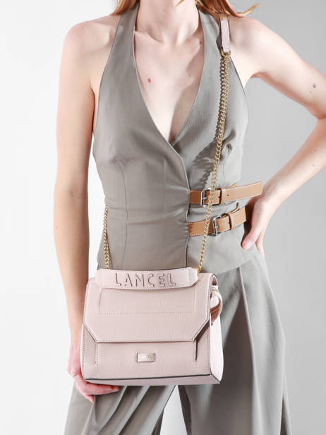 Handtas M Ninon Leder Lancel Roze ninon A09222 ander zicht 1