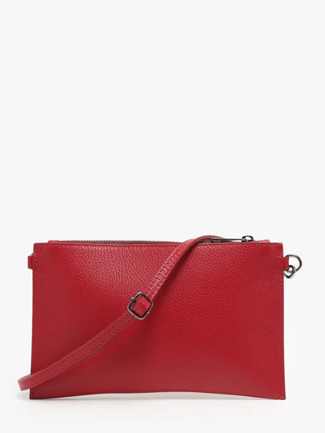 Cross Body Tas Caviar Leder Milano Rood caviar CA240611 ander zicht 4