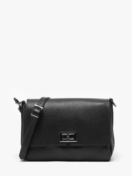 Cross Body Tas Caviar Leder Milano Zwart caviar CA24061