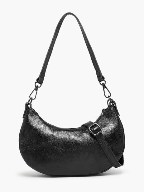 Schoudertas Nine Leder Milano Zwart nine NI24061 ander zicht 4