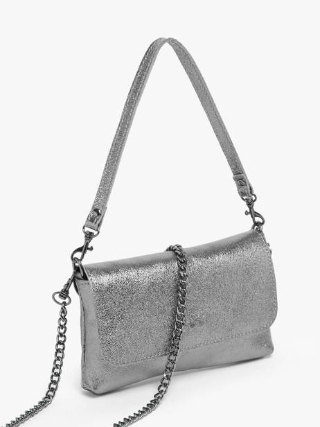 Cross Body Tas Nine Leder Milano Zilver nine NI24063 ander zicht 2