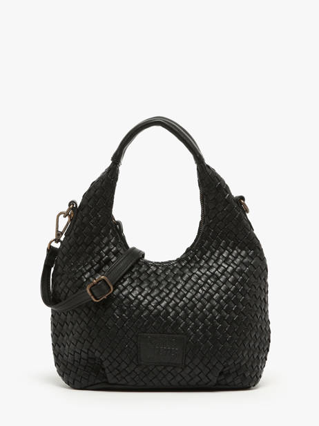 Cross Body Tas Parma Leder Basilic pepper Zwart parma BPAR03