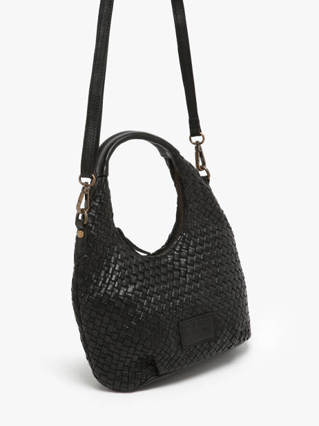 Cross Body Tas Parma Leder Basilic pepper Zwart parma BPAR03 ander zicht 2