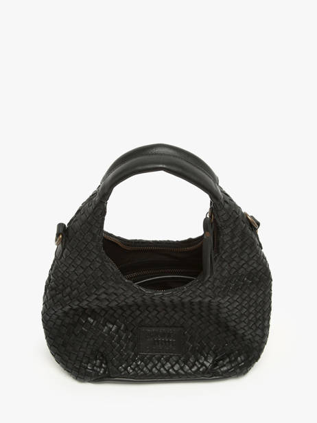 Cross Body Tas Parma Leder Basilic pepper Zwart parma BPAR03 ander zicht 3