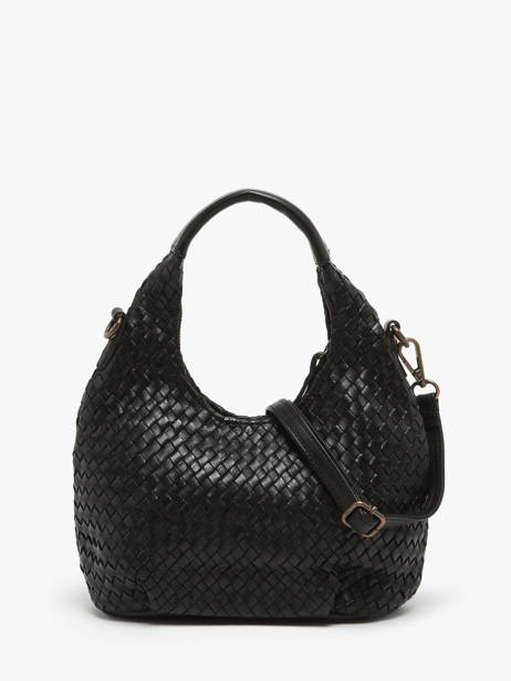 Cross Body Tas Parma Leder Basilic pepper Zwart parma BPAR03 ander zicht 4