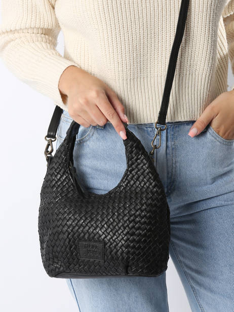 Cross Body Tas Parma Leder Basilic pepper Zwart parma BPAR03 ander zicht 1