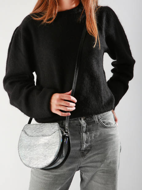 Bucket Bag Suave Lune Leder Lancaster Zilver suave lune 32 ander zicht 1