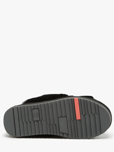 Pantoffels Uit Leder Nathan baume Zwart women 242N6102 ander zicht 5