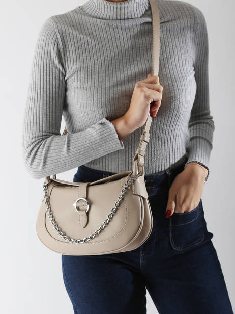 Cross Body Tas Pia Leder Le tanneur Beige pia TPIA1200 ander zicht 1