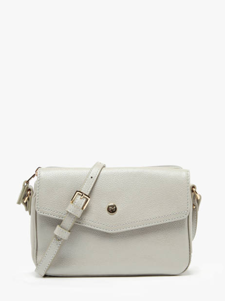 Cross Body Tas Luna Leder Hexagona Zilver luna 6820083