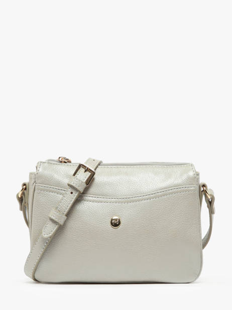 Cross Body Tas Luna Leder Hexagona Zilver luna 6820086