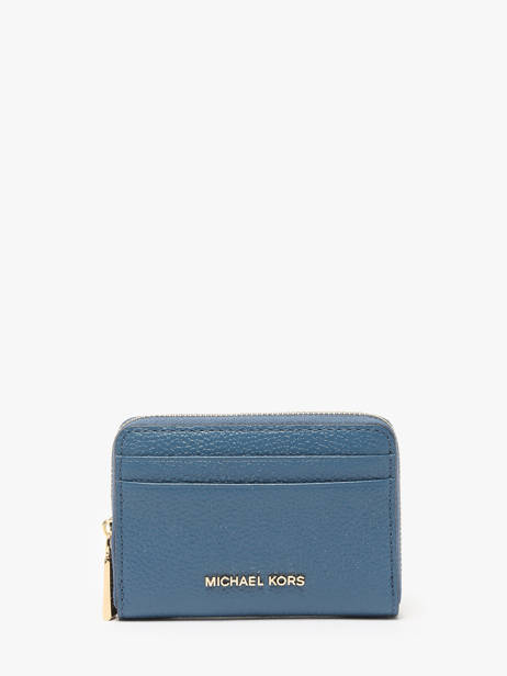 Portemonnee Leder Michael kors Blauw jet set T4GJ6Z5L