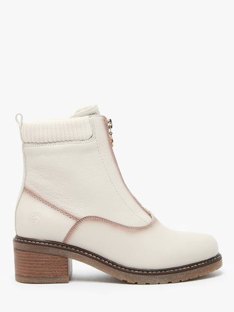 Enkellaarsjes Uit Leder Remonte Beige women 80