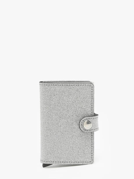 Kaarthouder Leder Secrid Zilver glitter limited 193012