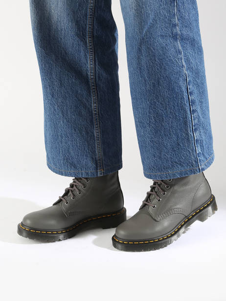 Enkellaarsjes 1460 Pascal Uit Leder Dr martens Grijs women 31693029 ander zicht 1