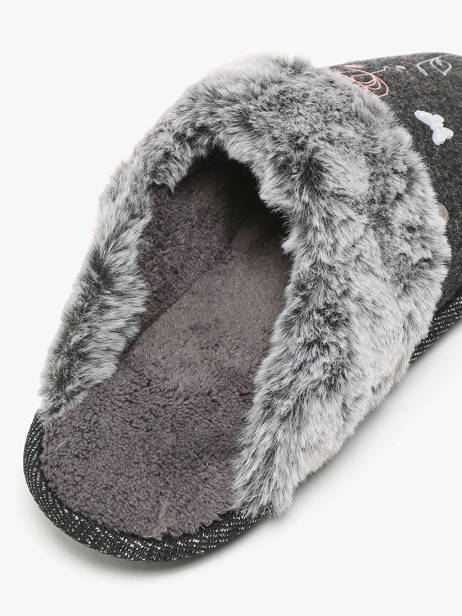 Pantoffels Isotoner Grijs women 97418 ander zicht 1