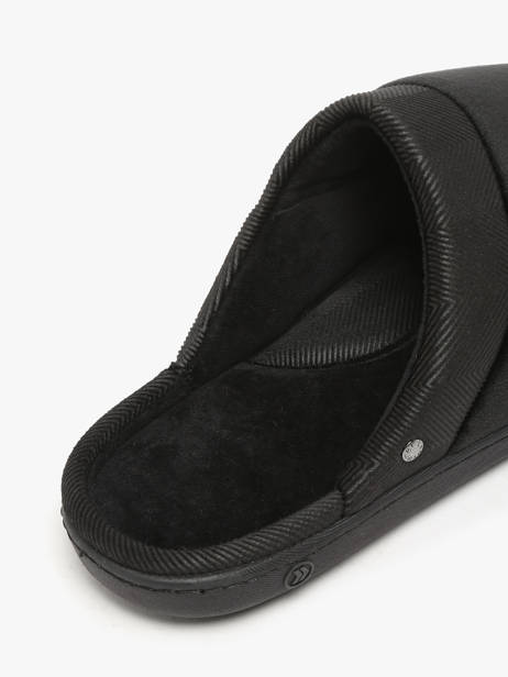 Pantoffels Isotoner Zwart men 1119991 ander zicht 1