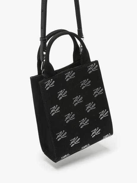 Cross Body Tas K Autograph Katoen Karl lagerfeld Zwart k autograph A1W50026 ander zicht 1