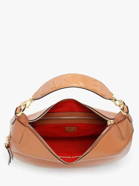 Schoudertas Origami Leder Lancel Bruin origami A13314 ander zicht 2