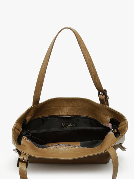 Schoudertas Caviar Leder Milano Groen caviar CA24065 ander zicht 3